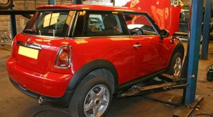 Mini being repaired